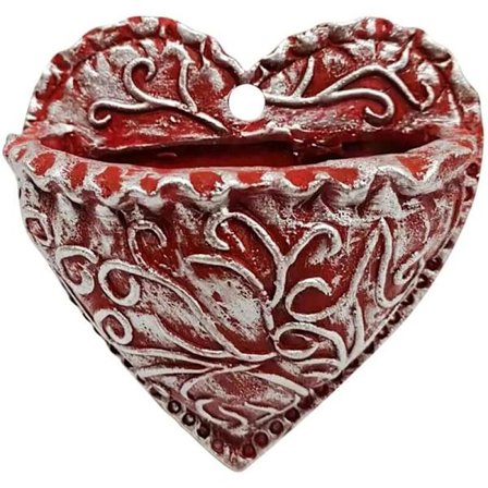 Sydänmuotoinen hartsiruukku mehikasvien istutukseen, mehikasvien istutusastia, hartsista valmistettu rakkauden tasku, ripustettava mehikasviruukku A