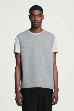 COS Homme Débardeur En Maille Double Face in Gris