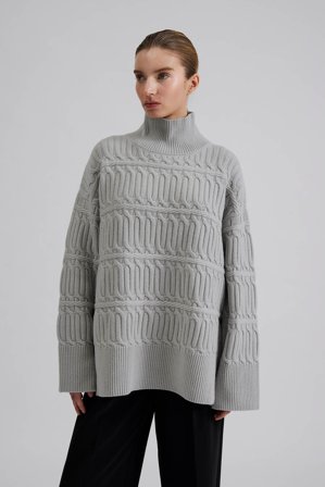 Malina - Adelyn sweater - S - Steel Grey