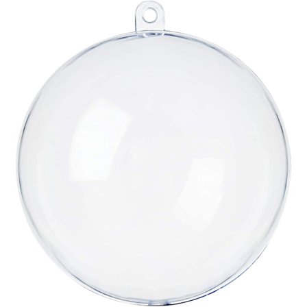 DIY klar plast julkulor, akryl klar plast dekoration