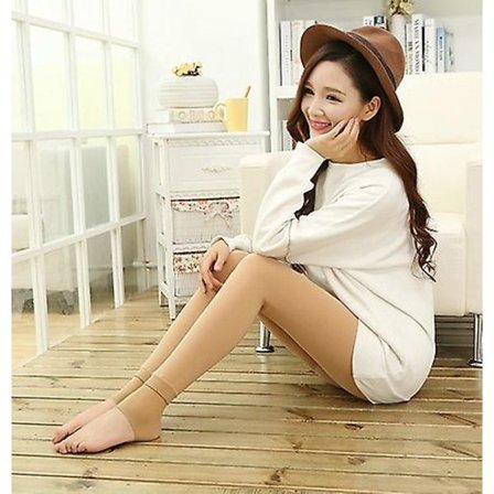 200g Fleece-fôret leggings - Varme strømpebukser - Tykke strømpebukser - Termobukser for kvinner høst vinter