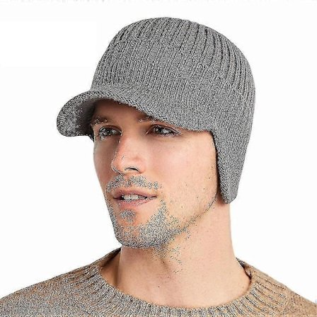 Talvinen miesten hattu, paksu tuulenpitävä aurinkolippa, ulkoiluun sopiva lämmin korvasuoja neulepipo, miesten baseball-lippis