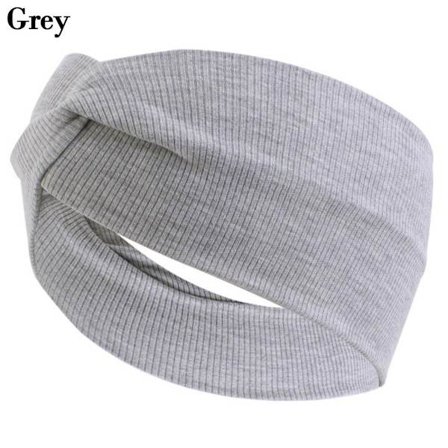 Bred Sport Pannband Vik Yoga Hårband GRÅ - spot sales