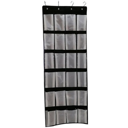 24 Mesh över dörren Organizer Hängande garderob Skohängare Förvaring