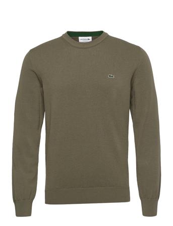 Sweaters Strikkegenser M. Rund Krage Grønn Lacoste