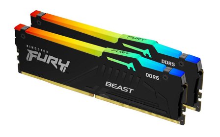 Kingston FURY Beast RGB 16GB 6000MHz DDR5 (2x 8GB) CL36-38-38, AMD EXPO, 1.35V
