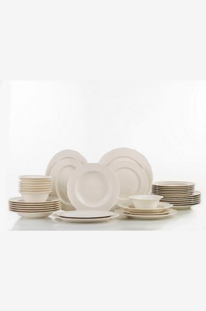 Hermia - Middagssæt (36 dele) Lindie - Hvid - Servicesæt - Fra Homeroom