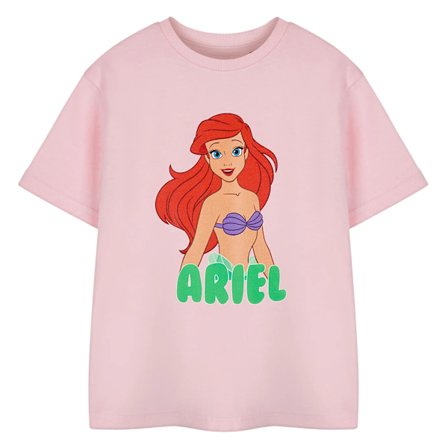 Den lilla sjöjungfrun Ariel T-shirt med korta ärmar för flickor 7-8 år
