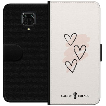 Yhteensopiva Lompakkokotelo Xiaomi Xiaomi Redmi Note 9 Pro Cactus and Friends - Soft Romance Sketch