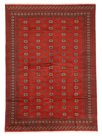 Pakistan Bokhara 2Ply Matta Orientalisk Mörkröd/Svart Stor (Ull, Pakistan)