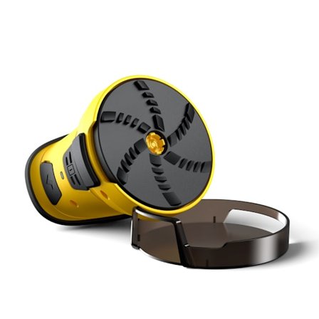 Elektrisk sneskovl, holdbar ABS, nem at betjene elektrisk sneskovl, genopladelig, til bil, gul