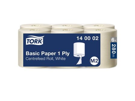 Tork Torkrulle Basic Centrummatad M2 1-lags 6/fp - Lyreco - Städ och hygien - Toalettpapper och torkpapper - Torkrullar