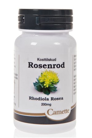 Camette Rosenrod Rodiola Rosea 200 mg 90 kaps., Helse & Madvarer, Kosttilskud, Øvrige Kosttilskud