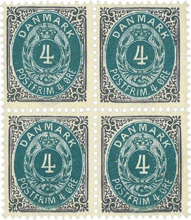 Danmark 1903 - AFA 23C - 4-blok - Postfrisk