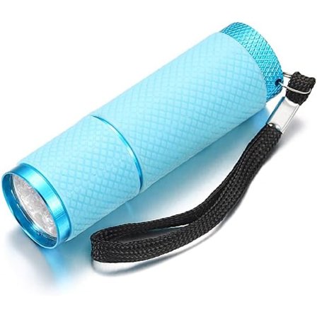 4 Farver UV Lommelygte Ultraviolet Lys Mini Lommelygte Lampe Til Epoxy UV Harpiks Hærde Lim Smykker Udstyr Værktøj, Blå