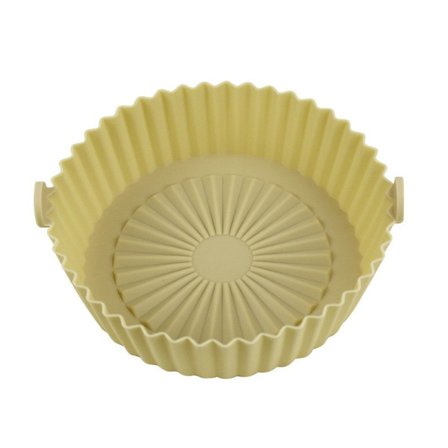 Air Fryer Silikone Pot AirFryer Tilbehør GUL