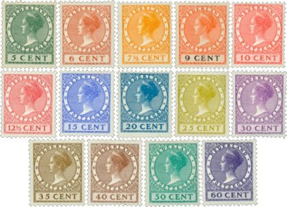 Holland 1924-1926 - NVPH 149-162 - Ubrugt