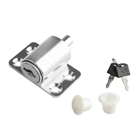 Tyverisikret Dør sikkerhedslås i legering med nøgler, lysegrå vinduesbolt til hjemmets skabe