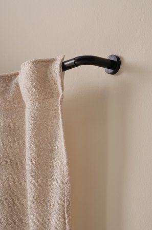 Jotex - Gardinstang 120-210 Cm Black mdf / metall - LIANA - Kjøp Gardinstenger hos Jotex