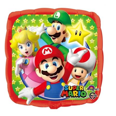 Super Mario Bros Standard Folieballon 43cm Multicolor one size