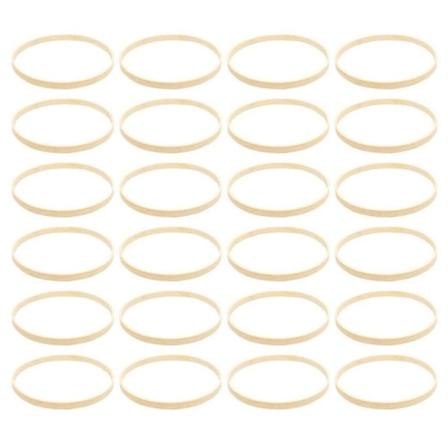 Nya 20st bamburingar Hoops Macrame Round Dreamcatcher kompatibel med DIY 15cm