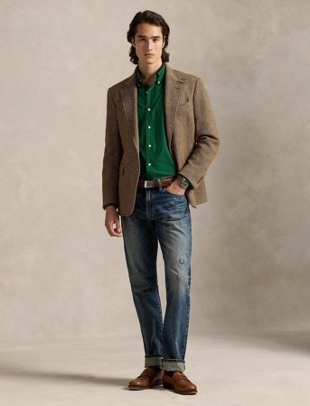 Polo Ralph Lauren Slim Fit Stretch Poplin Shirt - Green - XXL