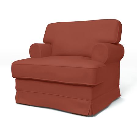 IKEA - Överdrag till Ekeskog fåtölj, Burnt Orange, Bomull - Bemz