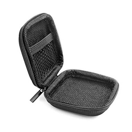 Kuulokesäilytyslaatikko - Vetoketjullinen Laatikko - Iskunkestävä - Musta