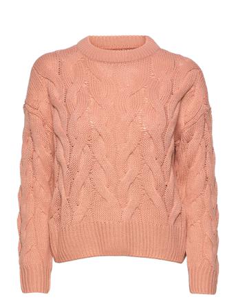 Vmnova Ls O-Neck Blouse Bf Pink Vero Moda