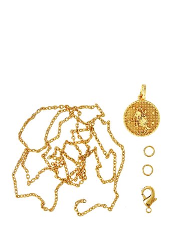 Me & My Box | Zodiac Coin Pendant And Chain Set, Leo | ONE SIZE
