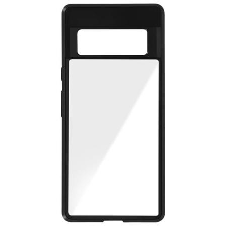 Google Pixel 6 Pro Case Forstærkede hjørner Gennemsigtig bagside Sort kontur