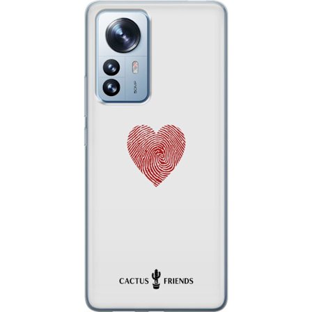 Kompatibelt Mobilskal till Xiaomi Xiaomi 12 Pro Cactus and Friends - Fingerprint Love