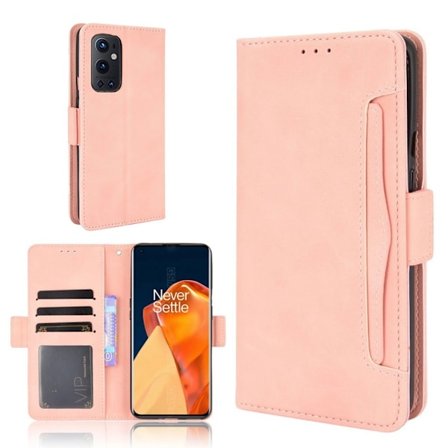 Moderni Nahkalaukku For OnePlus 9 Pro - Pinkki