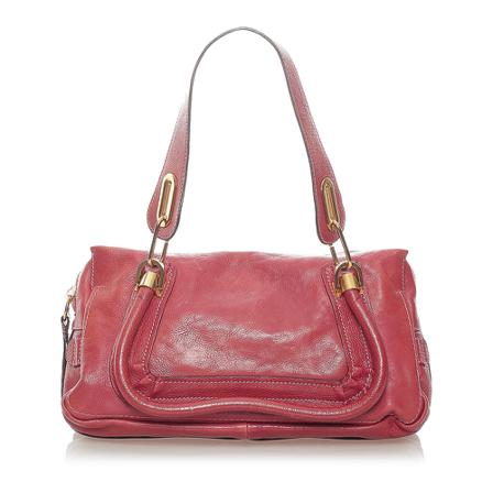 Chloé Pre-owned, Paraty Leather Handbag Rood, Dames, Maat:ONE Size