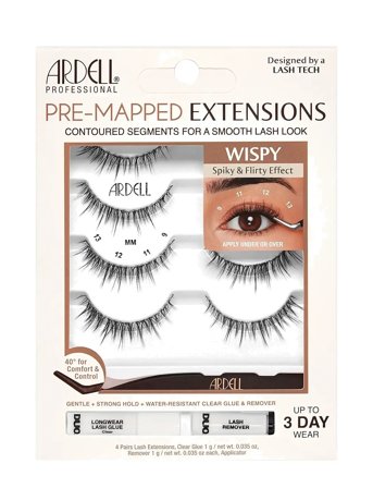 Ardell Pre-Mapped Extensions Wispy - Black - ONE SIZE