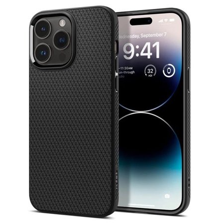 Spigen Liquid Air kotelo iPhone 14 Pro Max - mattamusta - Mattamusta