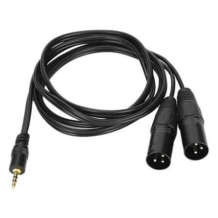 JORINDO Kaksois-XLR-uros - 3,5 mm:n 1/8 tuuman uroskaapeli, hapeton kupari, balansoimaton Y-jakokaapeli