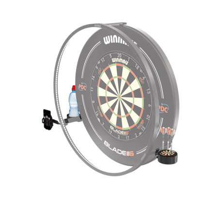 Winmau Plasma Accessory Pack Bundle: Phone Holder, Drink Holder, Dart Dock - Dartboard Accessories, Darts Zone Enhancement Kit, Easy Access Storage