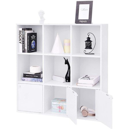 Rootz Bokhylla Vit 9 Fack - Bokhyllor Vit Barnrum