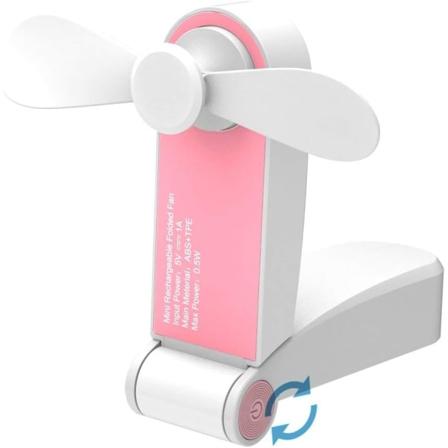 Kätevä minituuletin, kannettava taittuva taskutuuletin, USB-ladattava pöytätuuletin, pienet matkatuulettimet kotiin, matkoille, retkeilyyn, 2 nopeutta