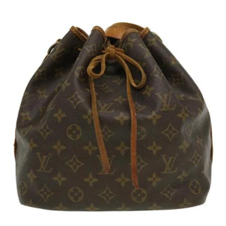 Louis Vuitton Vintage, Pre-owned Petit Noe Monogram Bag Bruin, Dames, Maat:ONE Size,leer