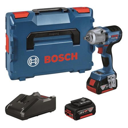 Bosch GDS 18V-450 HC Slagnøgle med batteri og oplader, Maskiner
