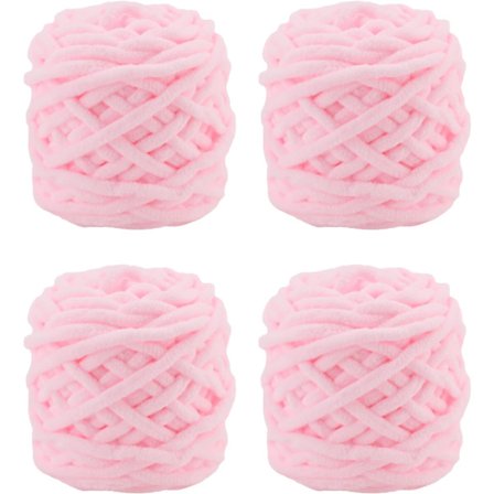 Garn 4x Garn för virkning, mjukt tjockt garn för garnprojekt -X44-[YD]