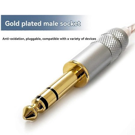 Ljudadapterkabel 4,4 mm hona till 6,35 mm hane till hona HIFI-avkodning Ljudstereo HiFi-balans Co