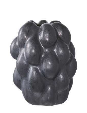 House Nordic Reka - Vase, Ceramic, Black, 14X15X19 Cm - Black - 19X14X15CM