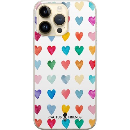 Yhteensopiva Puhelinkuori Apple Apple iPhone 15 Pro Max Cactus and Friends - Watercolor Love Grid