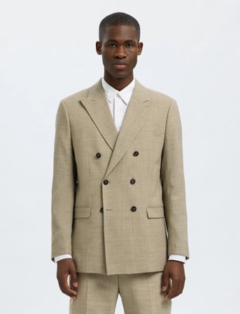 Selected Slhslim-Oasis Sun Db Blz - Beige - 50