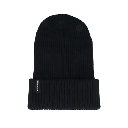 Burton - Schwarz Cuff Mütze - Recycled Rib Beanie True Black Cuff @ Hatstore