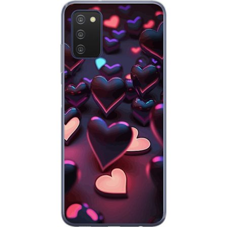 Kompatibelt Mobilskal till Samsung Samsung Galaxy A03s Midnattshjärtan