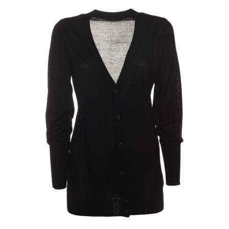 Armani, Cardigans Zwart, Dames, Maat:XS